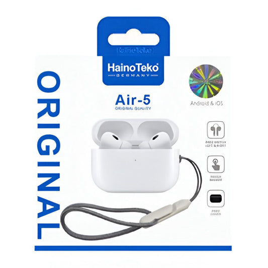 Original Germany AirPods HainoTeko Air5 Pro with Accessories and Silicone Case