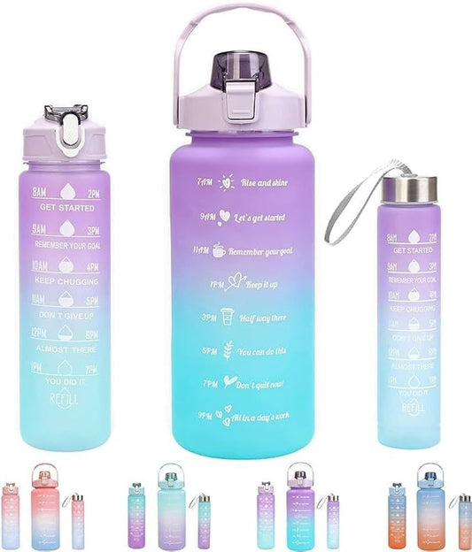 Set of 3pcs Water Bottles Set (Mix/Random color)